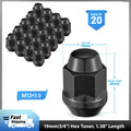 20x Closed End Bulge Acorn Wheel Lug Nut for Aftermarket Wheels