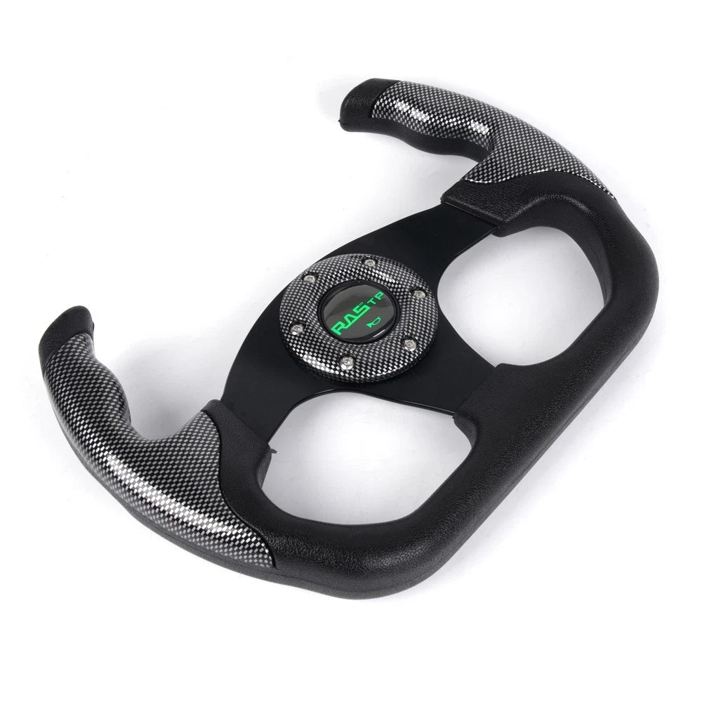 Universal 6 Hole 13" Drift Racing Steering Wheel with Horn Button