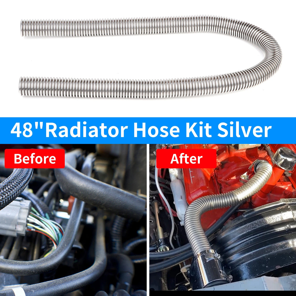 Flexible Radiator Hose Kit for Universal Applications (48")