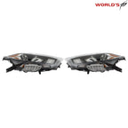 Headlights for Nissan Maxima (2016–2018) Halogen with LED DRL Black