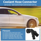 Engine Coolant Hose Connector for Audi A3 Sedan (2015–2018) No. 5QD122291AF Black