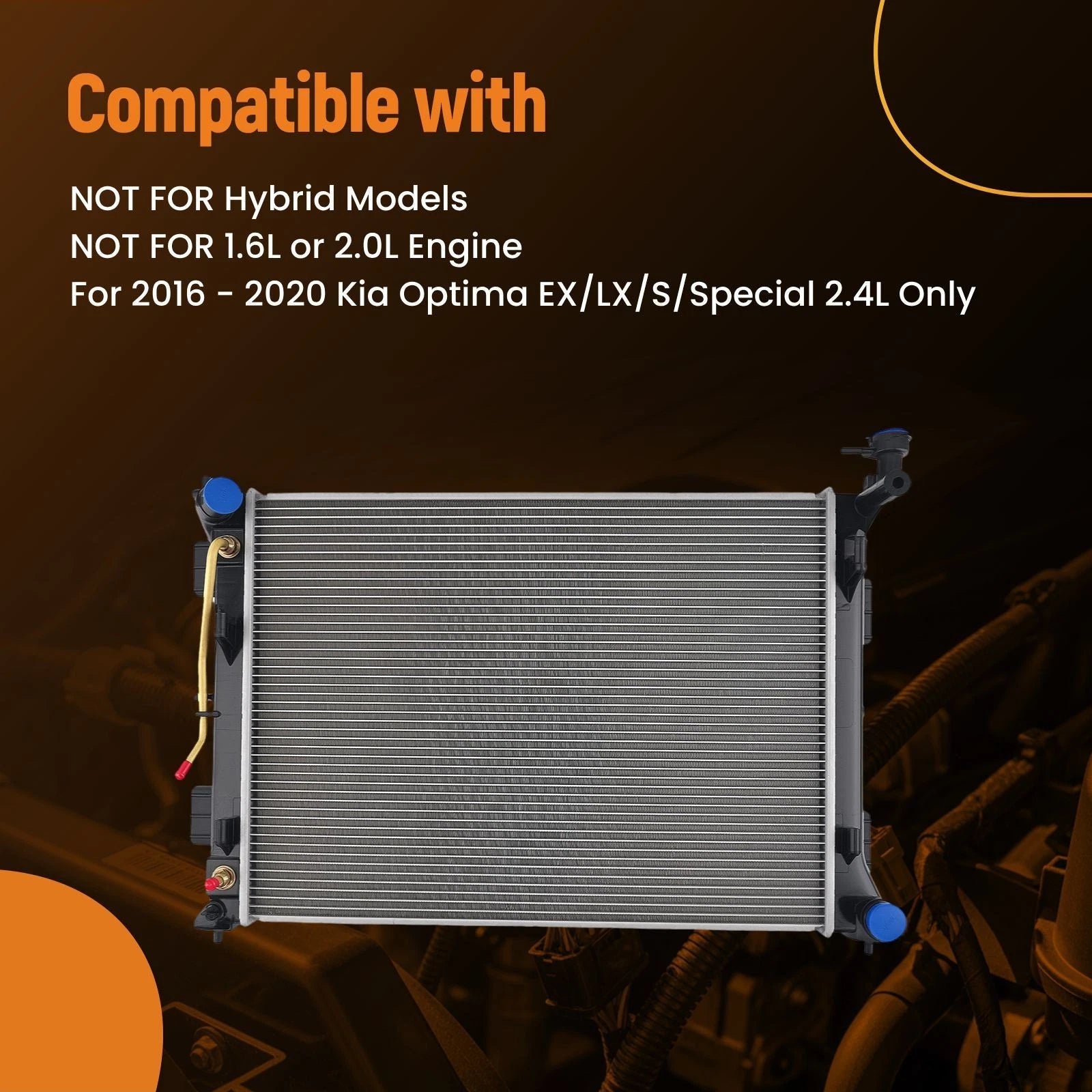 Aluminum Core Radiator for Kia Optima (2016-2020)