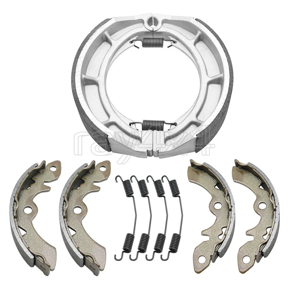 Front Rear Brake Shoes w/Spring for Suzuki (54400-41850, 64400-41810, 64410-24501)