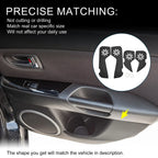 Car Door Leather Anti Kick Pad Sticker for Porsche Macan (2016-2024) Black Set
