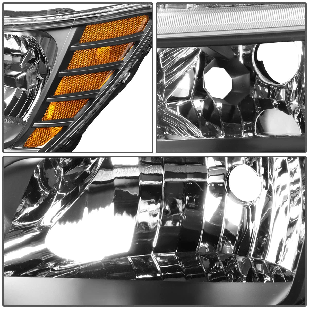 Left Side Headlight for Dodge Journey (2009–2020) CH2502222 Black