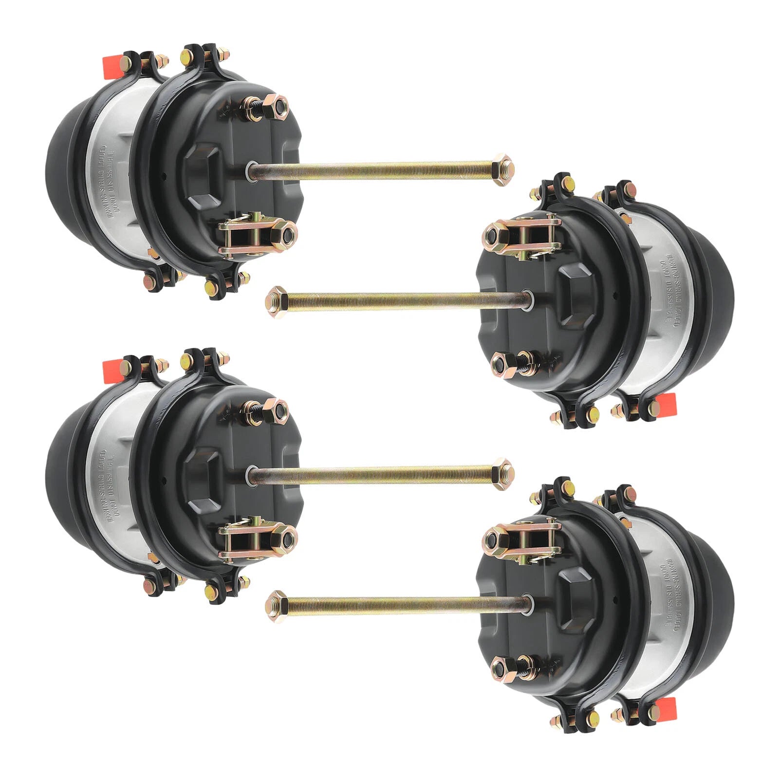 Set of 4 Air Brake Chamber 30/30 Sealed 2.5" for Meritor (3030TN2-HNTRX-C)