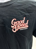 GoodSpeed Black T-Shirt with Red and White Logo for Men and Women