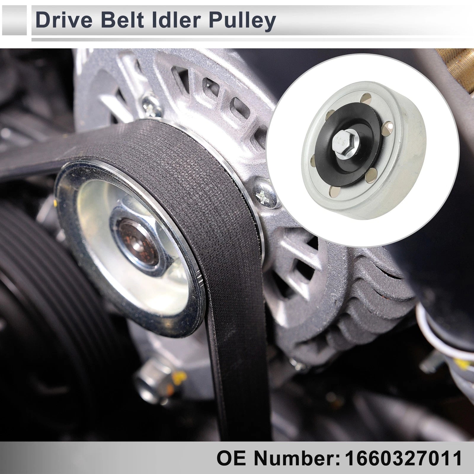 Drive Belt Idler Pulley for Toyota Corolla (2002–2009) No. 1660327011