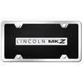 Chrome on Black Acrylic License Plate Kit - Officially Licensed for Lincoln MKZ