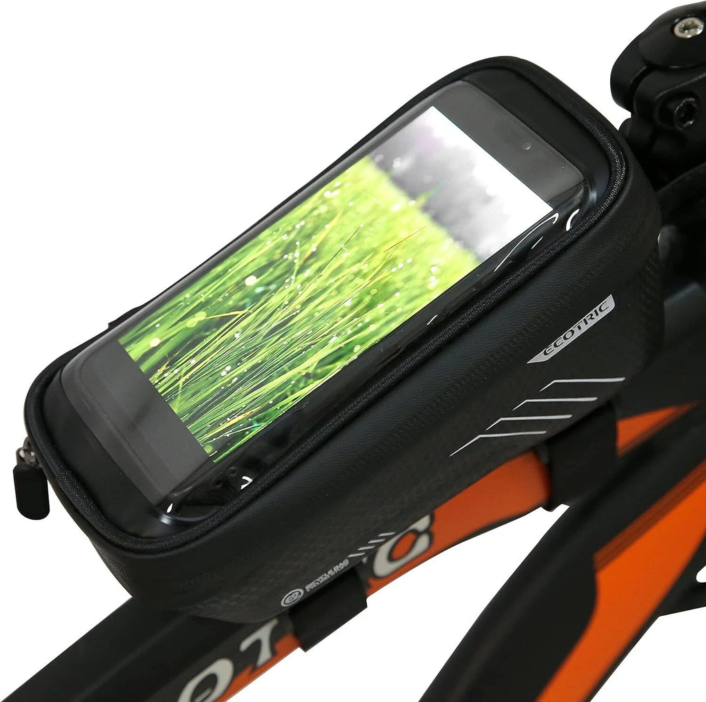 Bike Phone Front Frame Bag for ECOTRIC Bicycle (Fits Most Models)