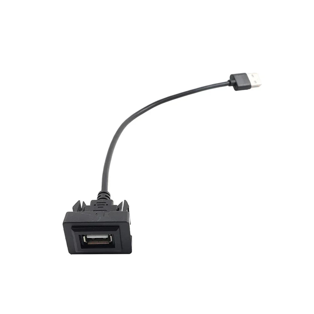 USB Male to Female Extension Cable Adapter for Toyota Dashboard