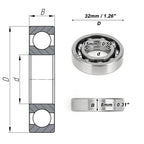 Deep Groove Ball Bearing 15x32x8mm for Scooter Skateboard (16002)