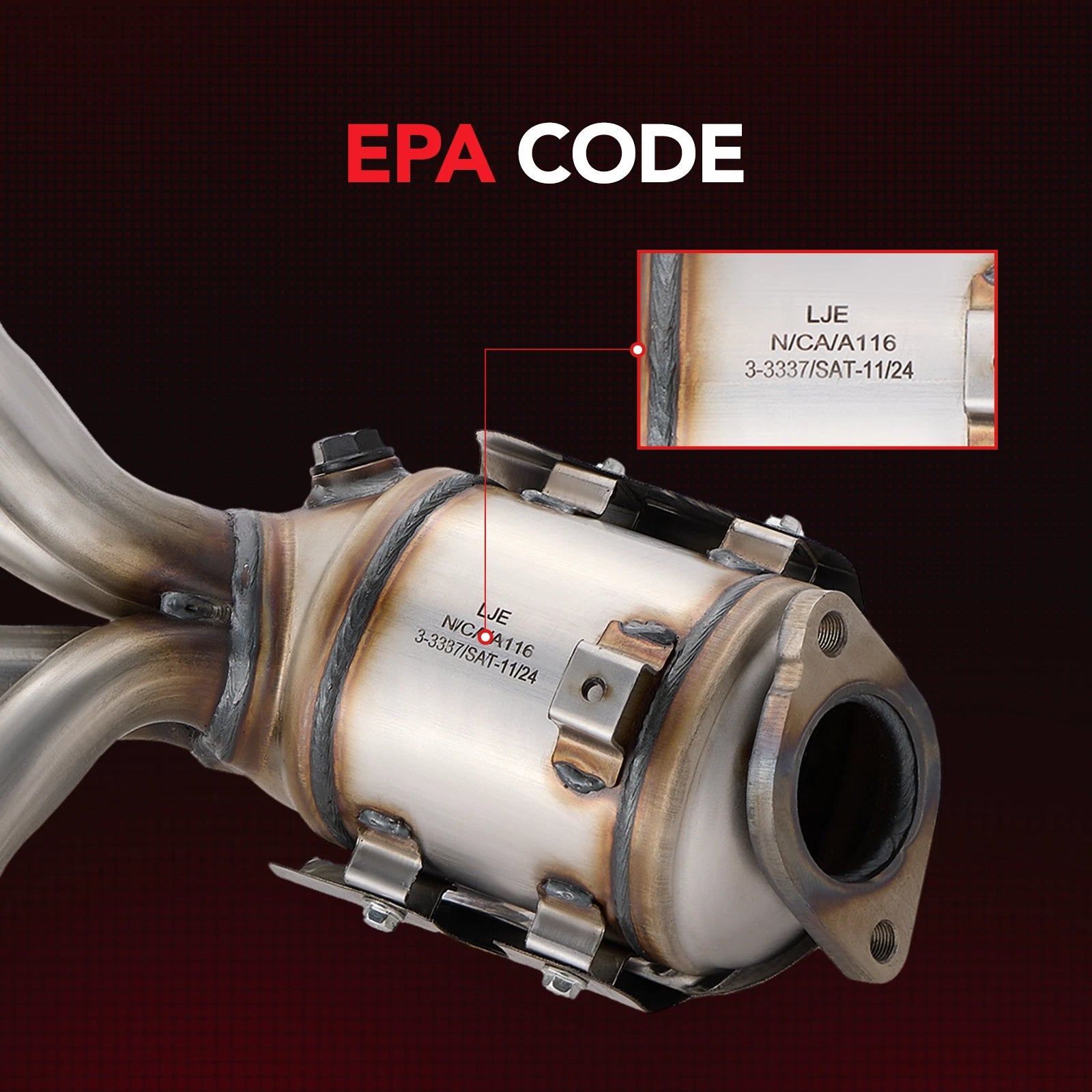 Exhaust Manifold Catalytic Converter for Hyundai Accent Kia Rio (2012–2017)