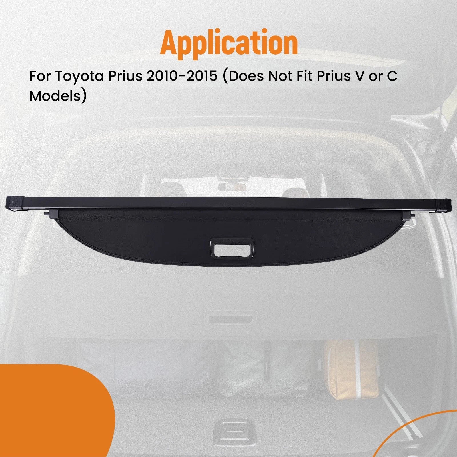 Luggage Load Cover Parcel Shelf for Toyota Prius (2010–2015)