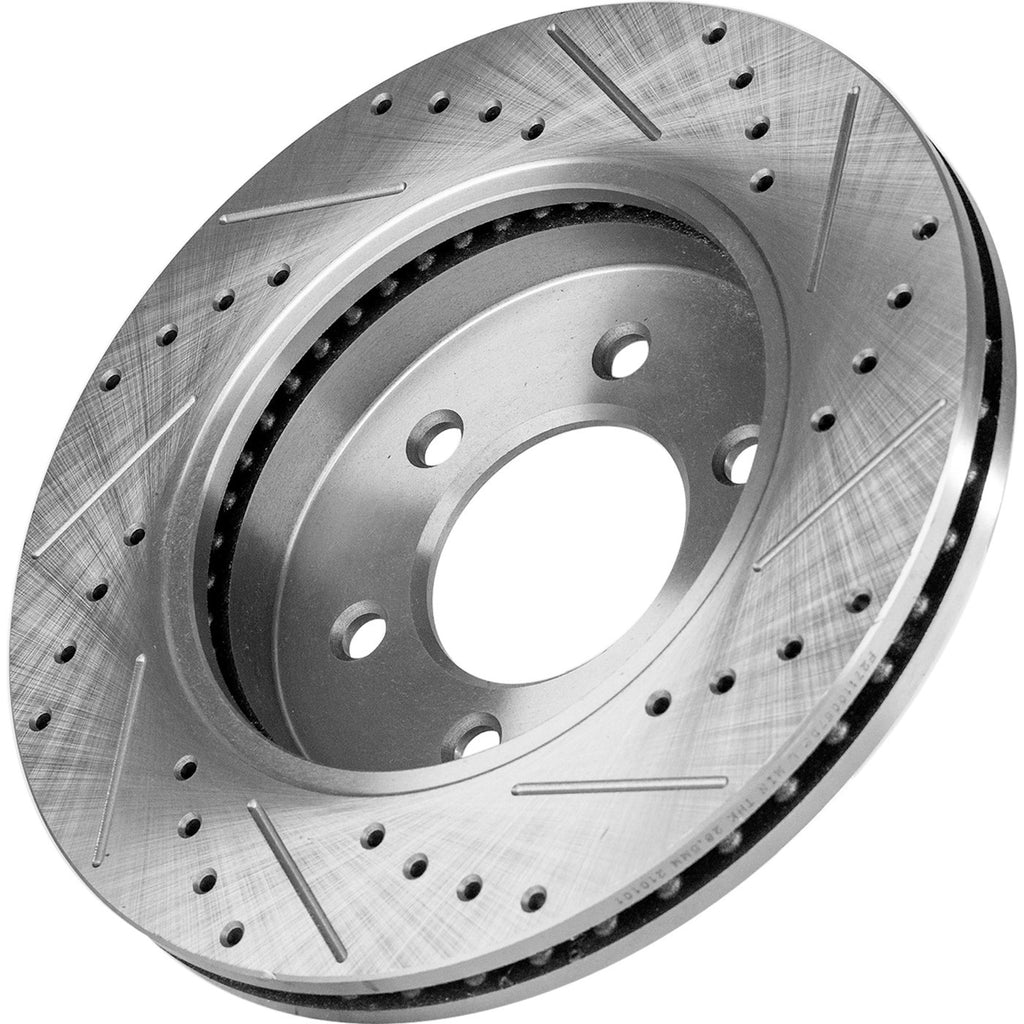 Brake Disc for Ford F-150 (2004–2008) Cross-Drilled Slotted 6 Lug