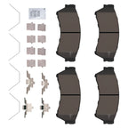 Rear Ceramic Brake Pads Kit for Ford Fusion, Mercury Milan (2006–2012)