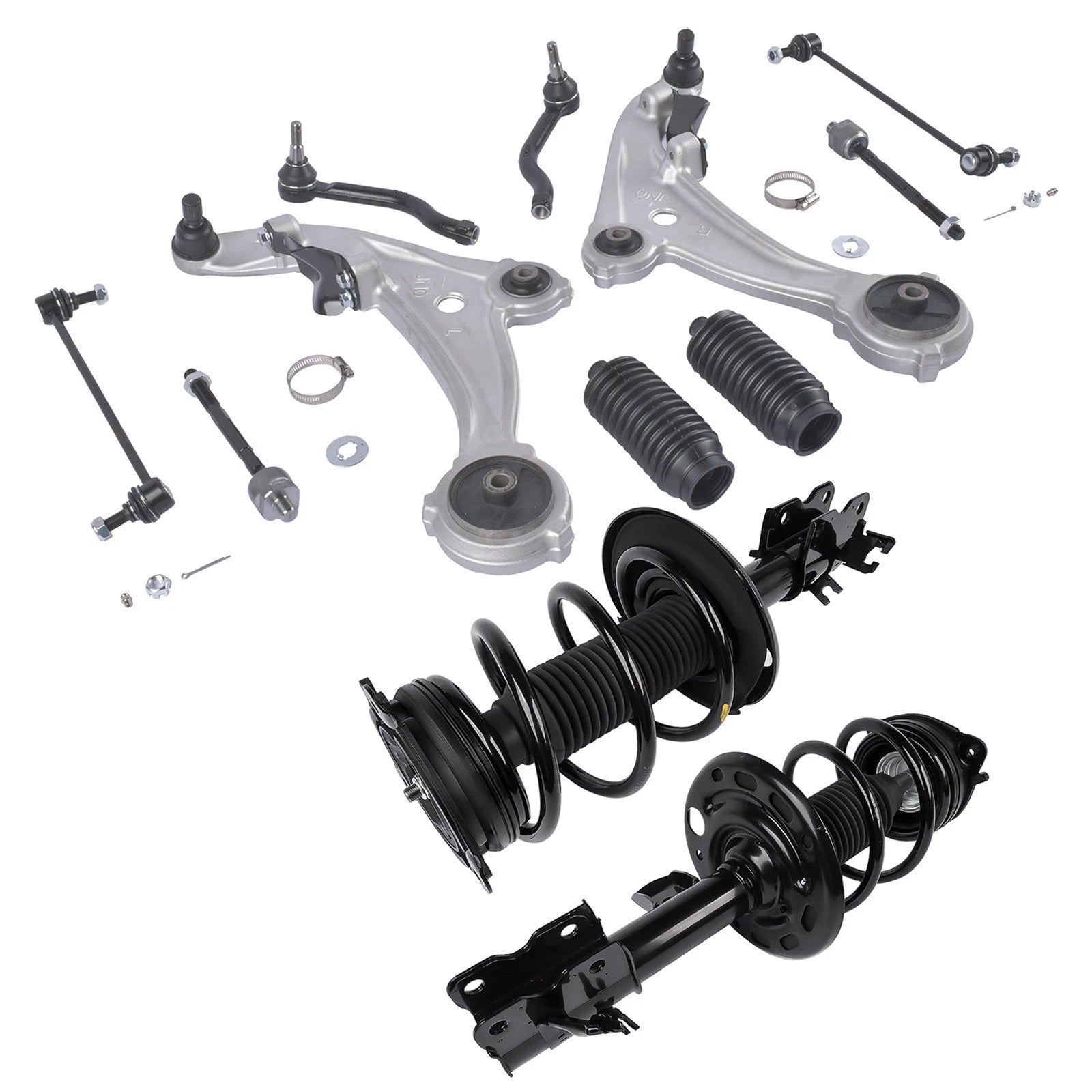 Set of 12 Front Struts with Spring & Control Arms for Nissan Altima (2007–2013)