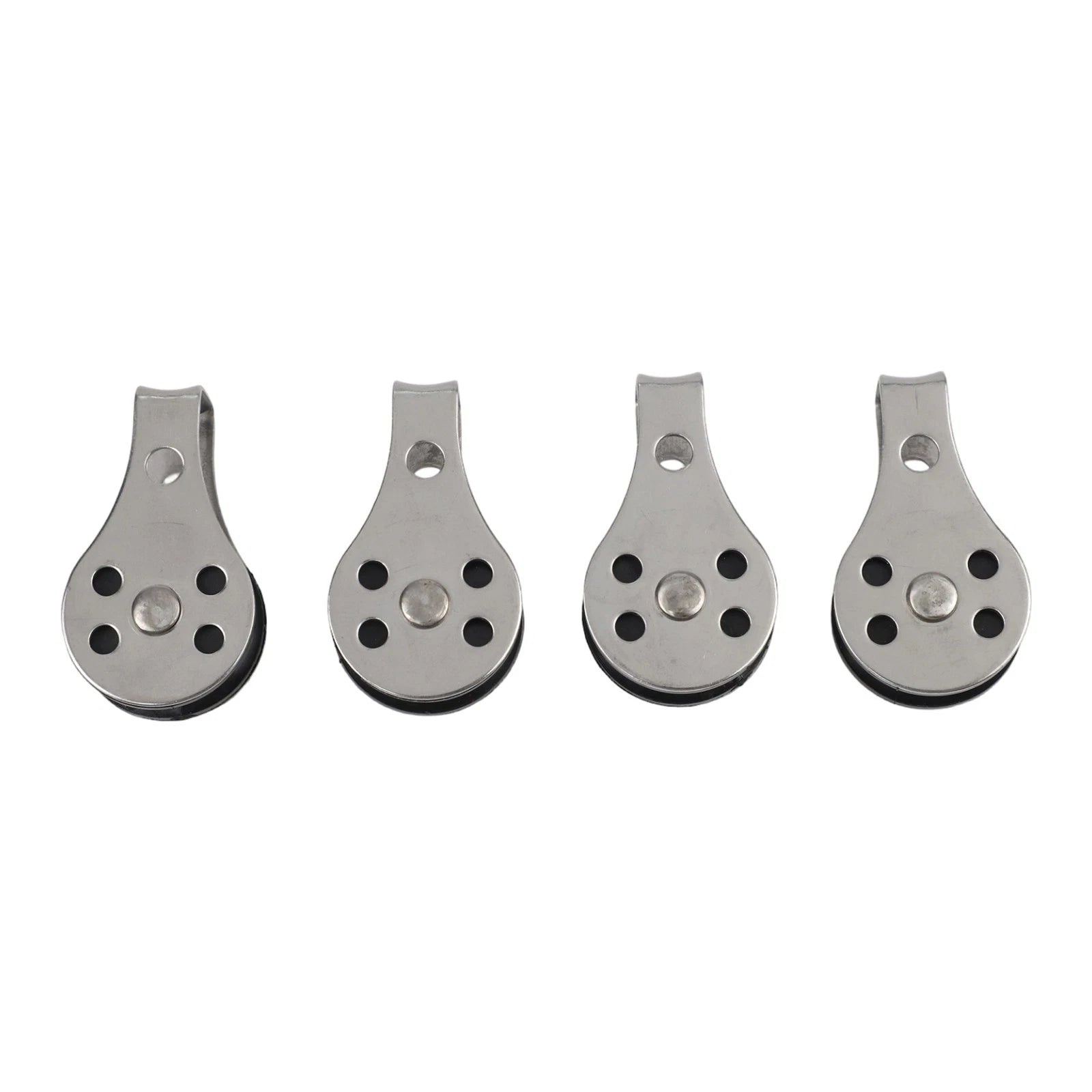 Set of 4 Nylon Sheaves Pulley for Kayak Canoe Rope (Stainless Steel 316)
