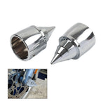 Set of 4 Front Axle Cap Nut Covers for Harley Touring/Dyna (2000–2007)