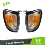 Pair Black Borders Corner Turn Signals for Toyota Tacoma (2001–2004)