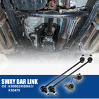 Set of 4 Front Sway Bar Link Stabilizer End Links for Volkswagen EOS (2007–2016)