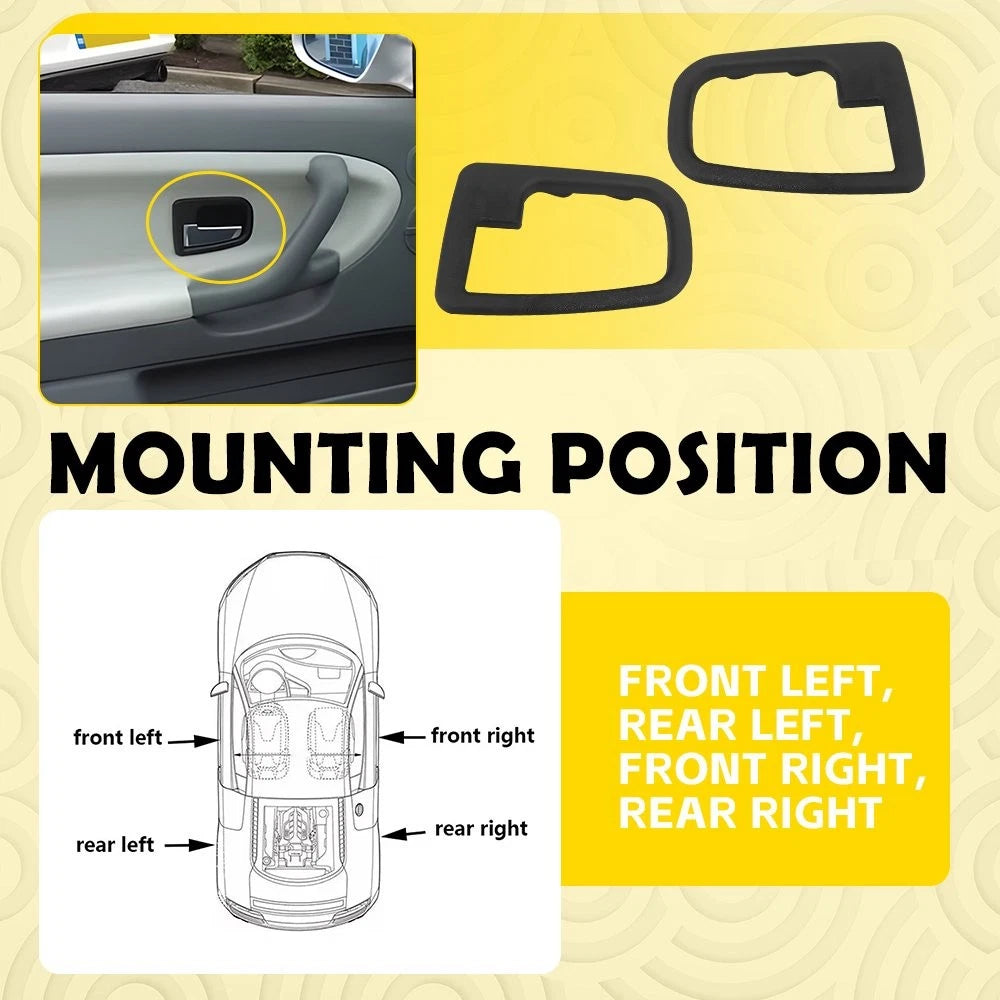 1x Pair Interior Door Handle Trim for BMW E36 (1992–1999) Z3 (1996–2002) EXV