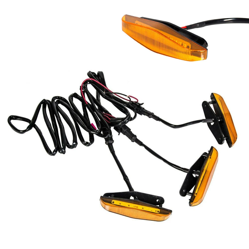3PC Amber LED Front Grille Running Light Kit for Toyota 4Runner (2014–2023)