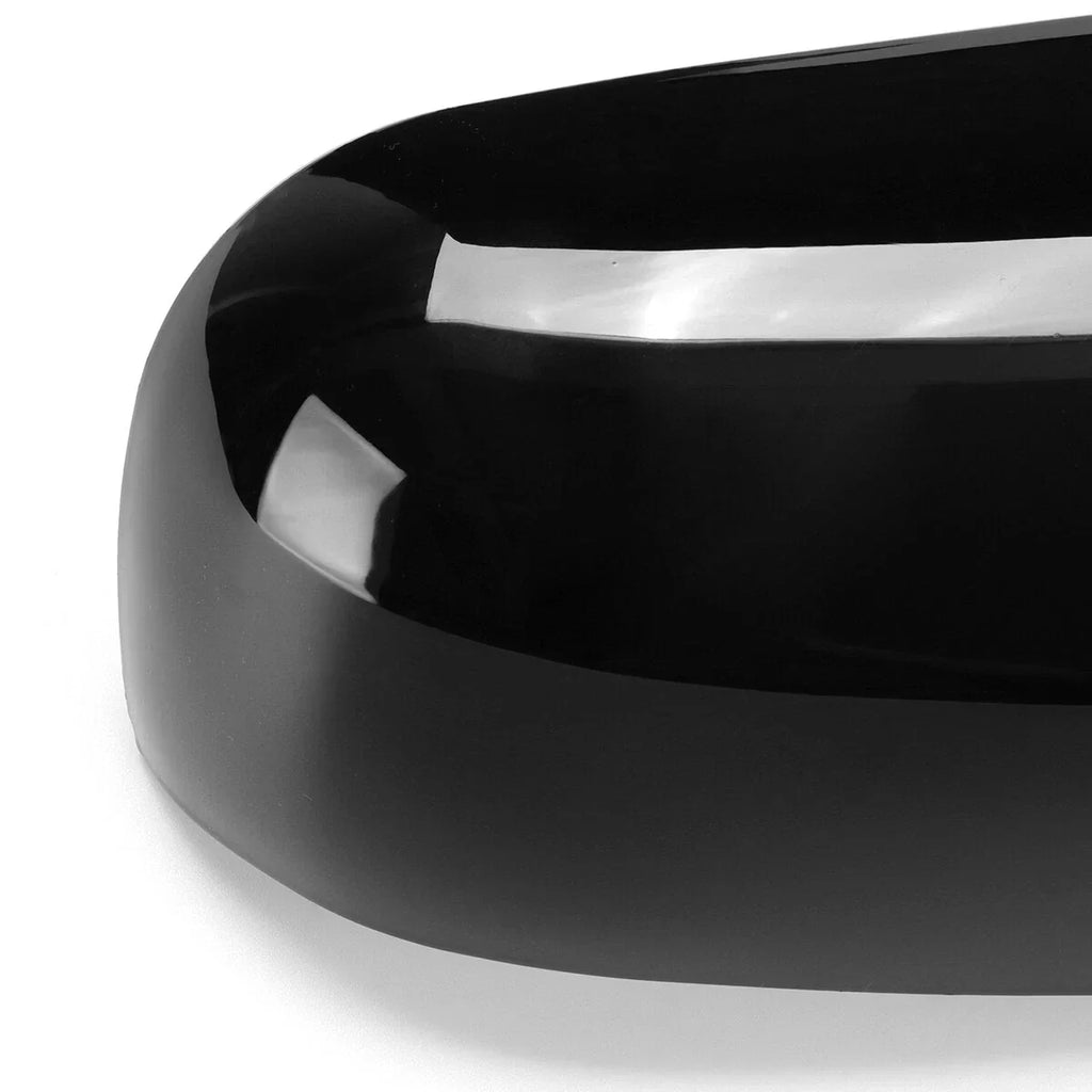 Gloss Black Side Mirror Cover Cap for Renault Megane 2 MK2 (2002–2009)