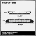 Front Center Lower Bumper Grille for Kia Sorento (2014–2015) Black
