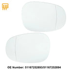 Pair Left Right Mirror Glass Replacement for BMW 335i 135i 328i M3 128i