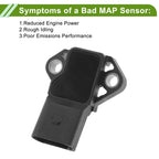 MAP Sensor No.0281002399 for Audi A3 1.4 TFSI (2007–2012)