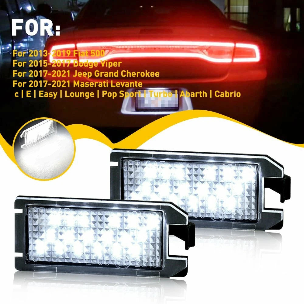 2X LED License Plate Light for Jeep Grand Cherokee (2014–2020)