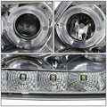 Halo Rings LED DRL for Ford F150 (1997–2003) Chrome Amber Projector Headlights