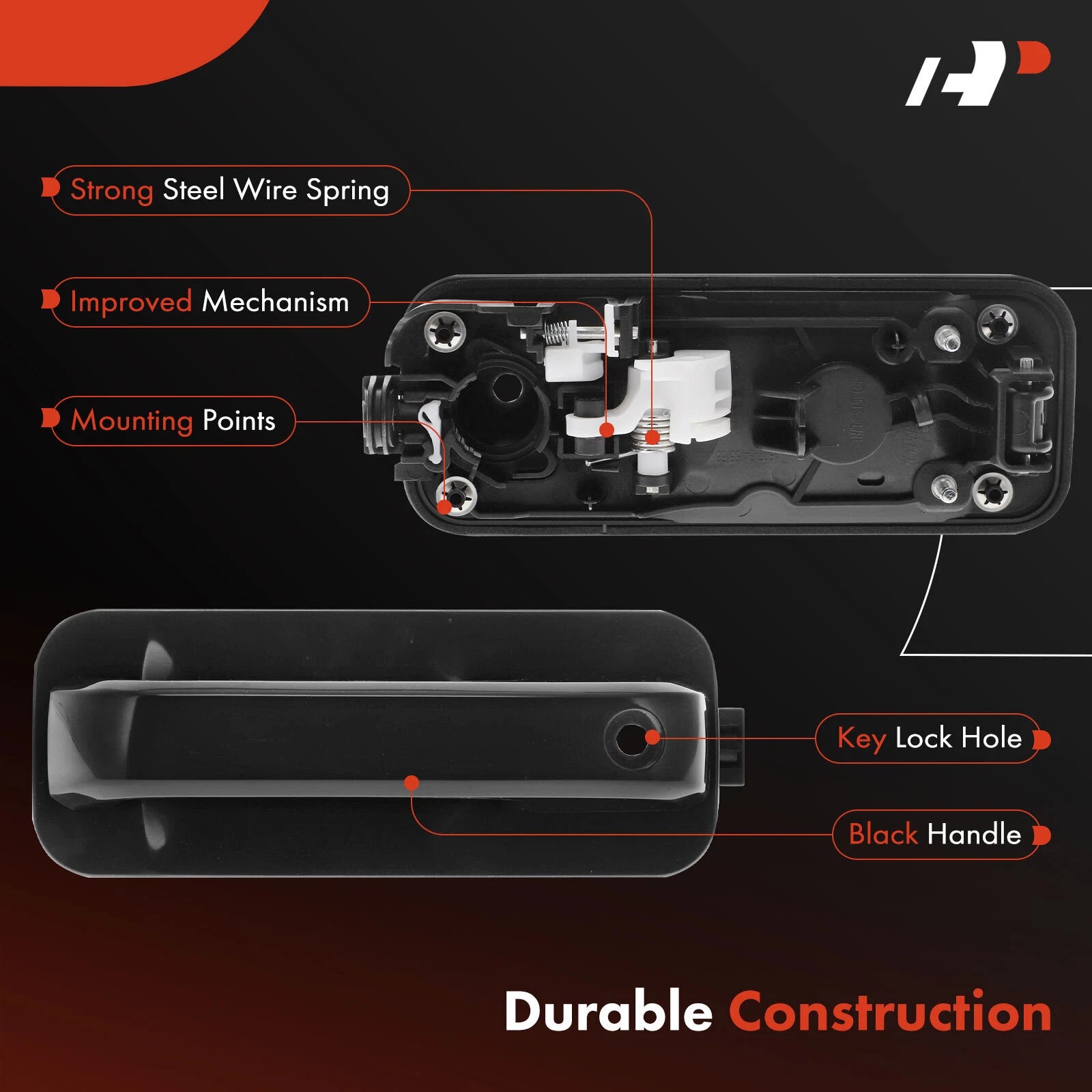 Front Left Exterior Door Handle for Ford F-150 (2015-2020)