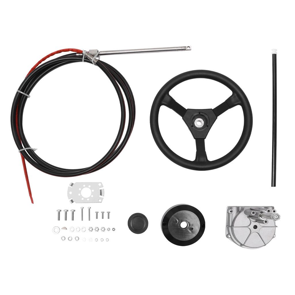 Boat Rotary Steering System for Outboard (15 Feet)