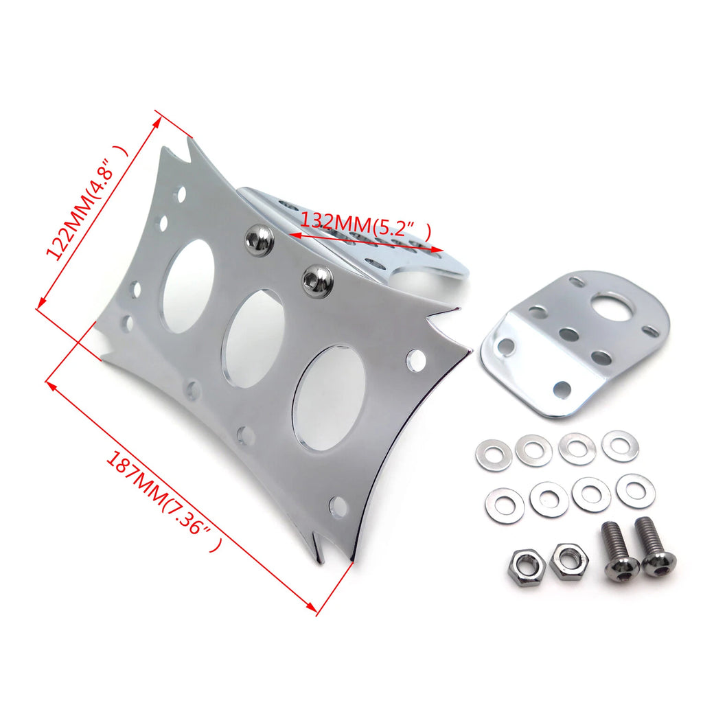 Chrome License Plate Bracket for Suzuki Kawasaki Yamaha Honda