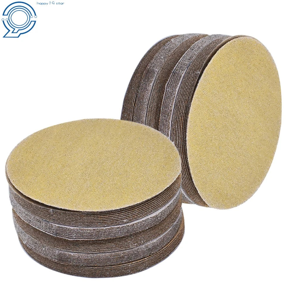 Set of 100 Hook Loop Sanding Discs for Various Models (5", 240 Grit)