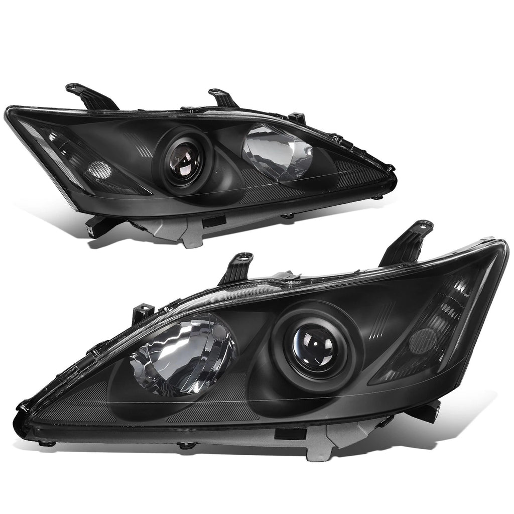 Projector Headlights for Lexus ES350 (2007–2009) - Black Housing, Clear Corner