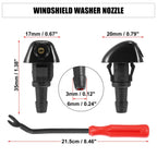 3X Front Windshield Washer Nozzle Kit 76810S10A02 for Honda CR-V (1999–2004)
