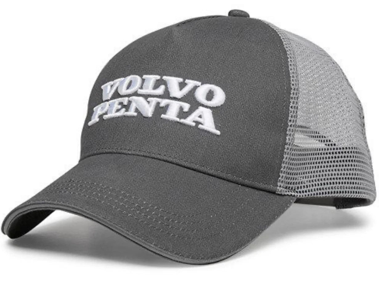Volvo Penta Trucker Hat for Volvo Penta (Gray Mesh, Snapback)