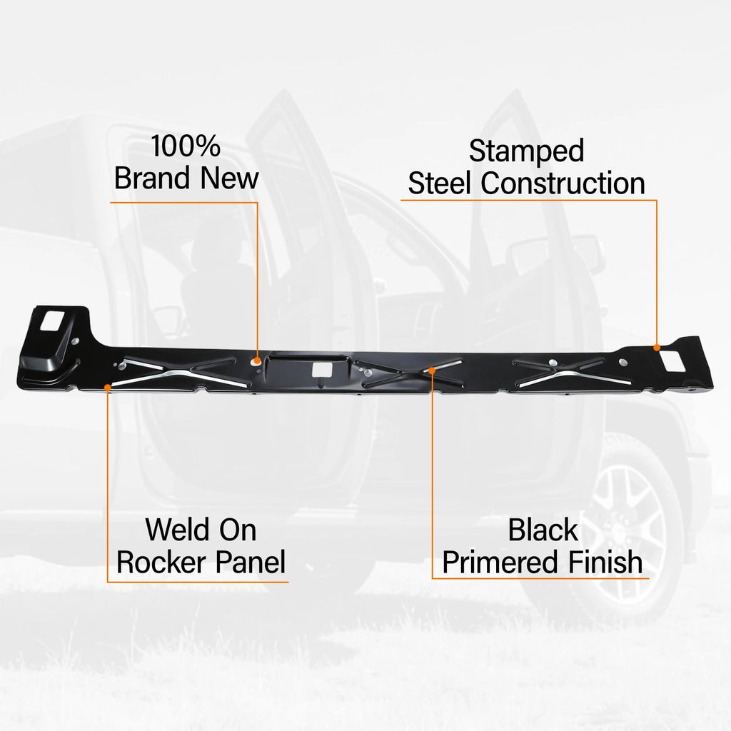 Set of 2 Inner Rocker Panels for Chevy Extended Cab GMC Truck (1999–2018)