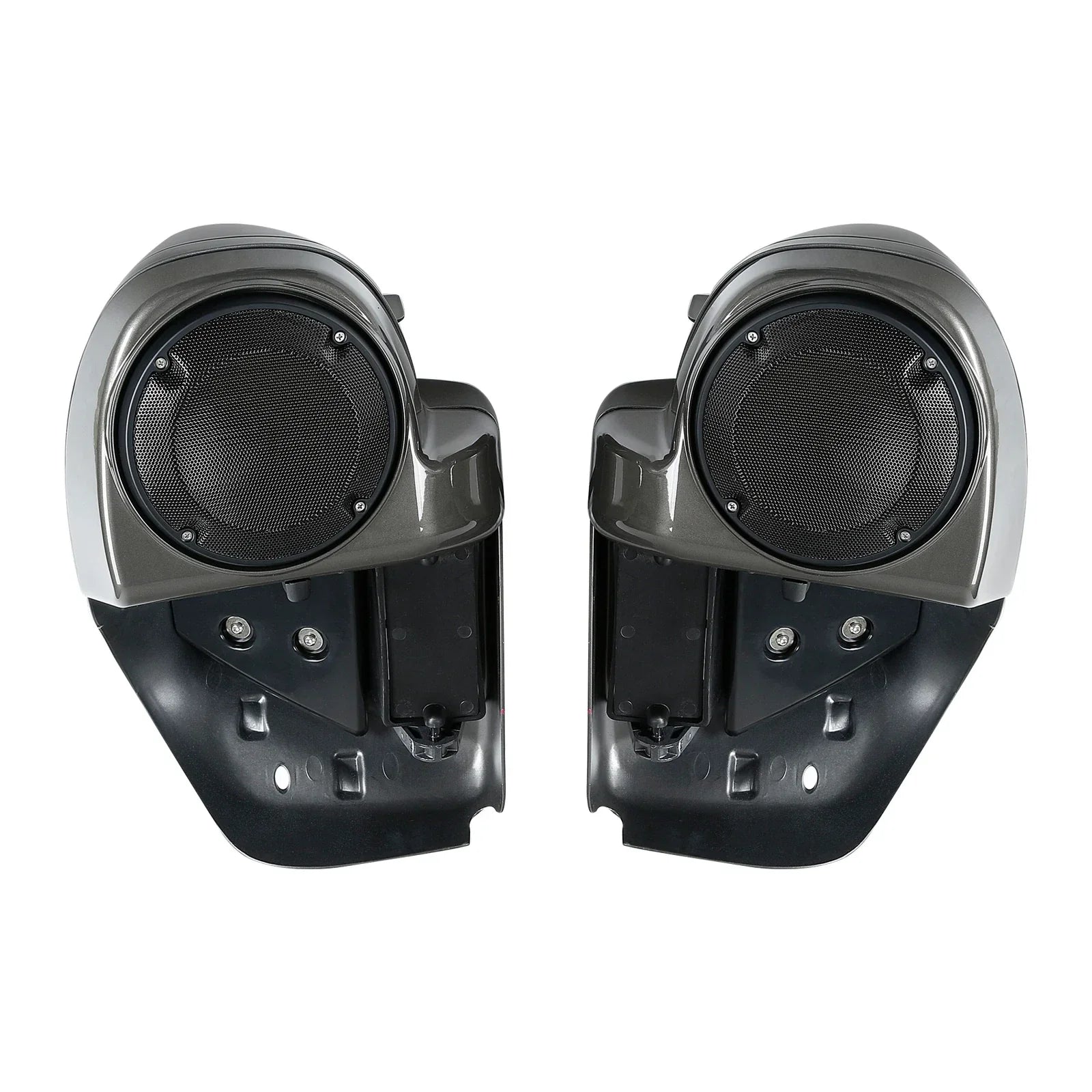 Lower Vented Fairings Speaker Pod for Harley Touring Industrial Gray