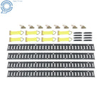 Set of 28 E-Tracks with D-Rings, O-Rings & End Caps for Cargo Trailer
