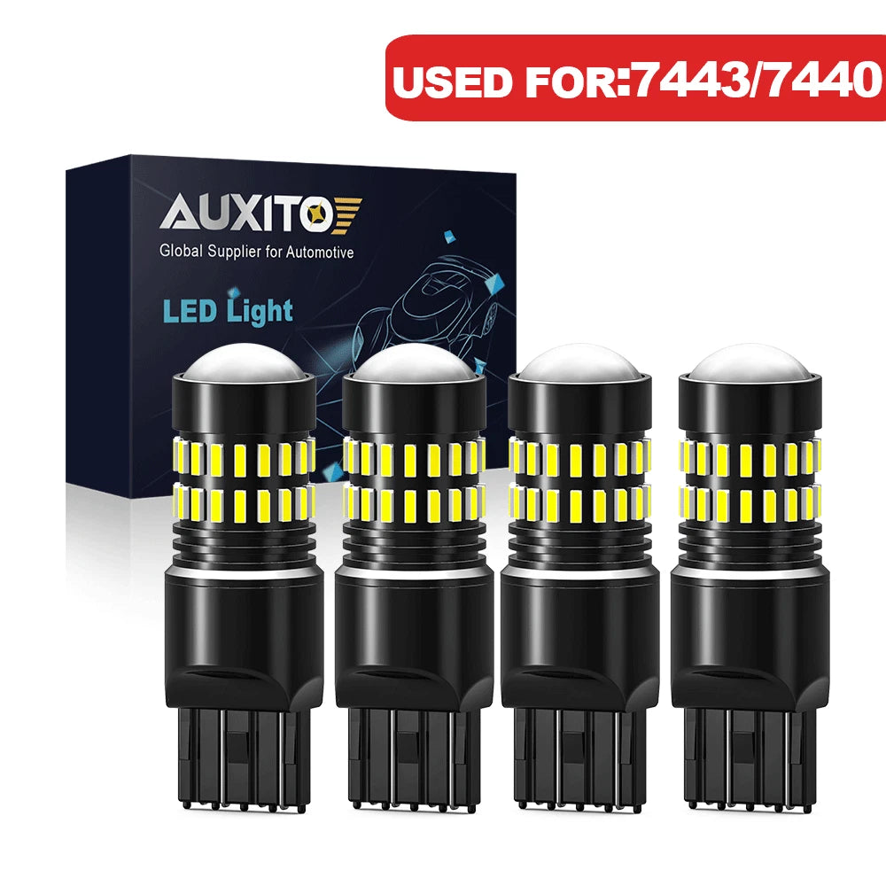Set of 4 AUXITO LED White Back Up Reverse Light Bulbs for Various Models