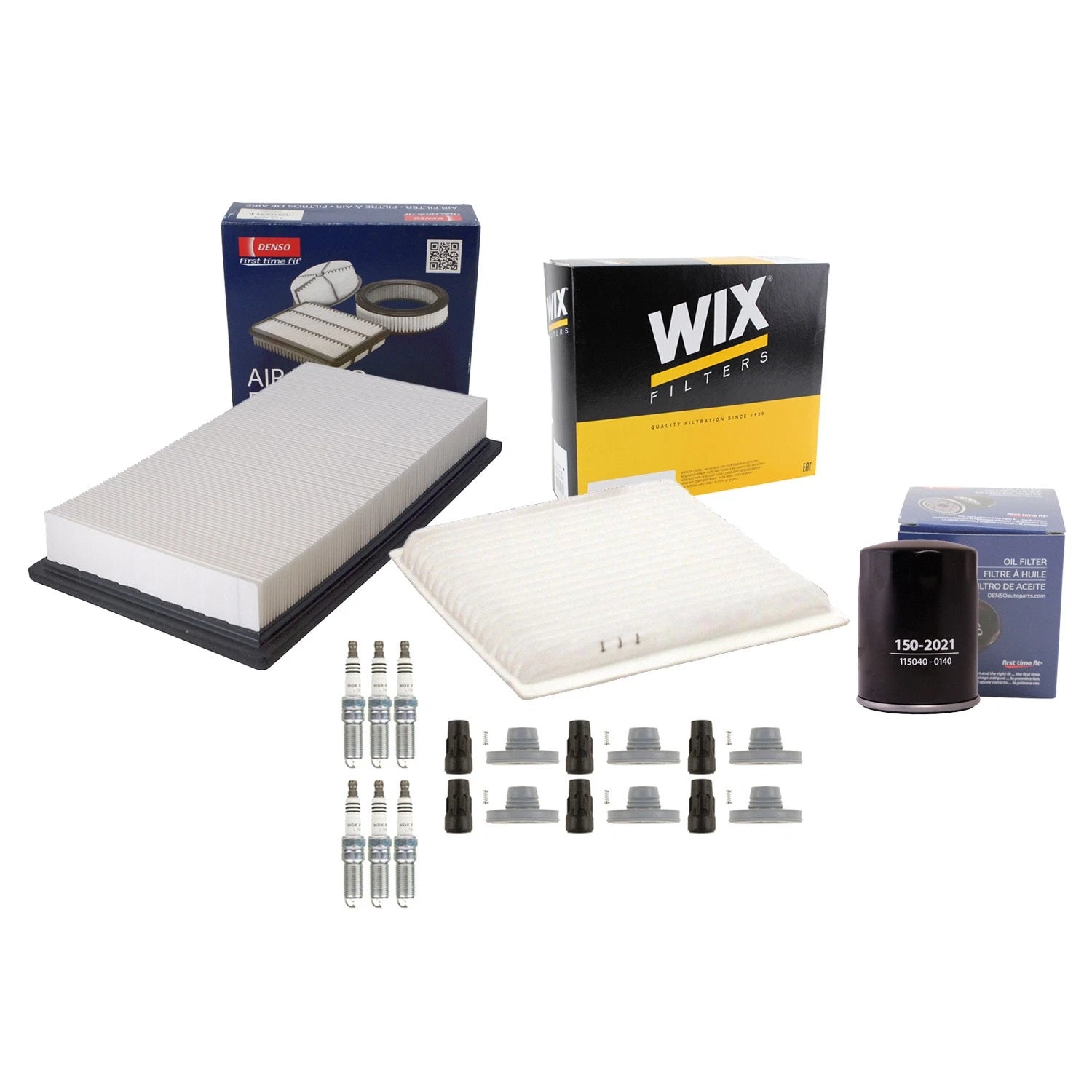 Tune Up Kit with NGK 6 Spark Plugs & Boots for Ford Edge Lincoln MKT MKX (2007–2020)