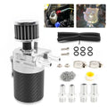 Baffled Oil Catch Can Separator for 300ml Aluminum Carbon Fiber