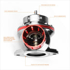 2X Universal Adjustable 2-Bolt Turbo Blow-Off Valve BOV Red