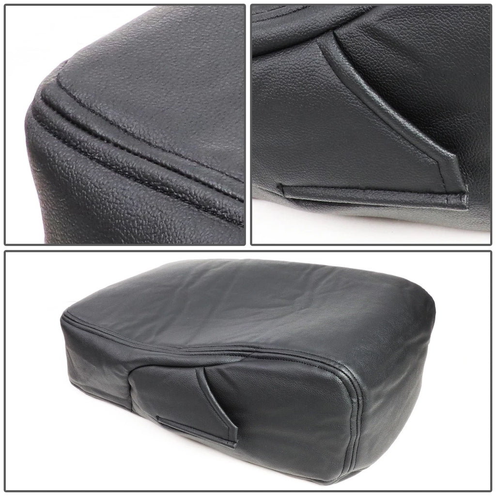 Leather Armrest Center Console Lid Cover for Silverado Sierra (2007–2014)