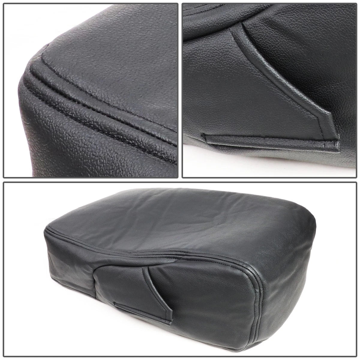 Leather Armrest Center Console Lid Cover for Silverado Sierra (2007–2014)