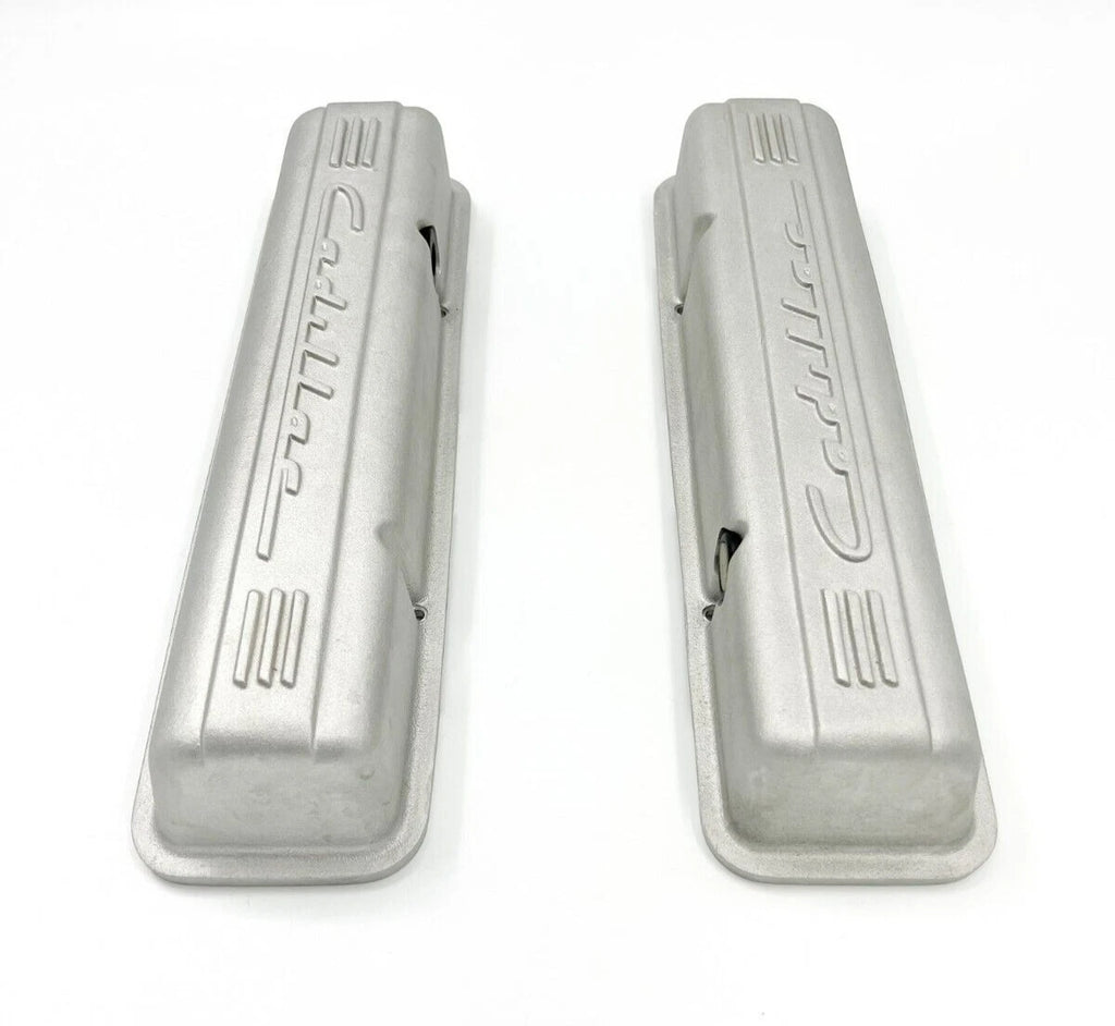 Finned Script Valve Covers Replacement for Small Block Chevy SBC (1969–1974)
